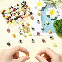 80Pcs 8 Styles Handmade 8 Ball Polymer Clay Beads&nbsp;CLAY-CJ0002-07