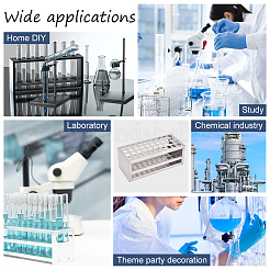 40-Hole 201 Stainless Steel Test Tube Display Stands&nbsp;AJEW-WH0348-165B