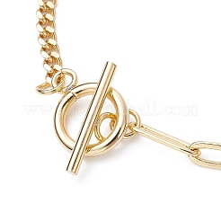 Brass Heart Charm Bracelets&nbsp;BJEW-JB09843