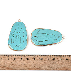 Dyed Synthetic Turquoise Teardrop Big Pendants&nbsp;TURQ-T004-23