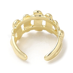 Brass Open Cuff Ring&nbsp;RJEW-Q778-26G