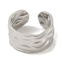 Non-Tarnish 304 Stainless Steel Open Cuff Ring&nbsp;RJEW-C067-19P