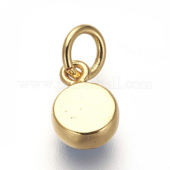 Brass Enamel Charms&nbsp;ZIRC-E152-28G-RS