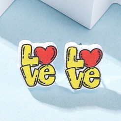 Wood Stud Earrings&nbsp;EJEW-M063-01B