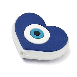 Evil Eye Theme Silicone Beads&nbsp;SL-CBACE28-03E