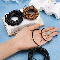 15Yards 3 Colors Cowhide Leather Cord&nbsp;WL-TA0001-02