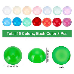 Translucent Resin Cabochons&nbsp;RESI-SC0001-38A