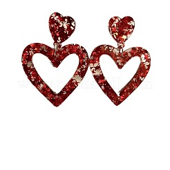 Valentine's Day Acrylic Dangle Stud Earrings&nbsp;FS-WG4CC11-01