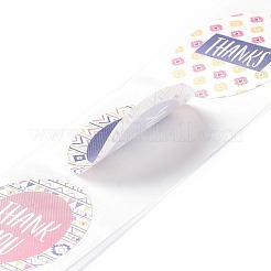 Round PVC Self-Adhesive Paper Stickers&nbsp;DIY-XCP0001-50