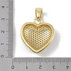 Brass Micro Pave Cubic Zirconia Pendants&nbsp;KK-H477-04G
