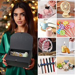 Folding Paper Gift Boxes with Ribbon&nbsp;CON-WH20001-11D-02