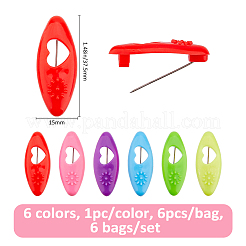 6Bags Plastic Scraf Clips&nbsp;JEWB-FH0002-77