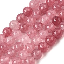 Natural White Jade Beads Strands&nbsp;G-H348-8mm-06