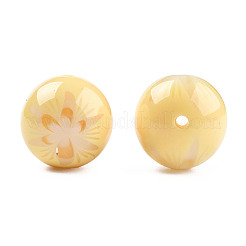 Flower Opaque Resin Beads&nbsp;RESI-T054-001