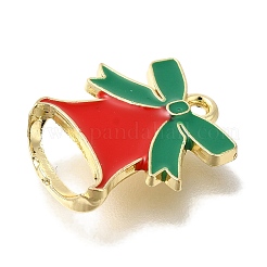 Christmas Theme Alloy Enamel Pendants&nbsp;ENAM-B025-02G-02