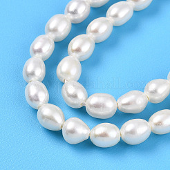 Natural Cultured Freshwater Pearl Beads Strands&nbsp;PEAR-N012-04Y