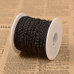 304 Stainless Steel Textured Cable Chains&nbsp;CHS-H007-46B