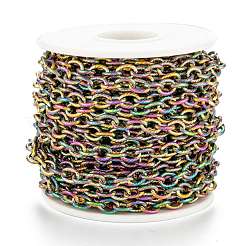 Ion Plating(IP) 304 Stainless Steel Textured Cable Chains&nbsp;CHS-O010-04M