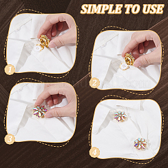 6Pcs Alloy Cufflinks & 10Pcs 4-Hole Plastic Buttons&nbsp;HJEW-GA00042