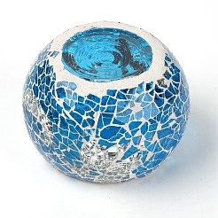 Mosaic Glass Tealight Candle Holders&nbsp;AJEW-WH0236-01D
