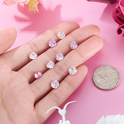 9Pcs 3 Colors Cubic Zirconia Cabochons&nbsp;ZIRC-TA0001-30A
