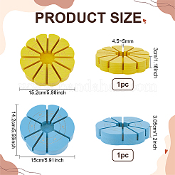 2Pcs 2 Colors Spray Painted Wood 3D Glass Soldering Jig&nbsp;DIY-BC0017-76