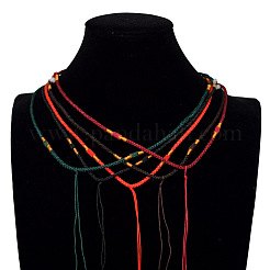 Nylon Cord Necklace Making&nbsp;NWIR-E028-04A