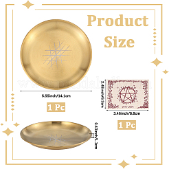 Stainless Steel Candlestick Tray&nbsp;AJEW-WH20019-90A