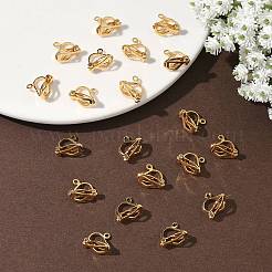 SHEGRACE Brass Clip-on Earring Findings&nbsp;XGR0141G-138G