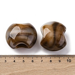 Two Tone Opaque Acrylic Beads&nbsp;OACR-Z025-02B