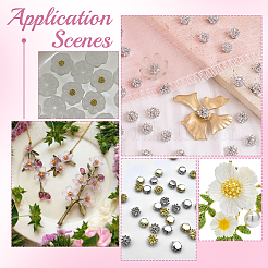 100Pcs 2 Colors Alloy Cabochons&nbsp;FIND-SC0022-09