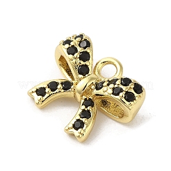 Rack Plating Brass Micro Pave Cubic Zirconia Pendants&nbsp;X-KK-C052-28G-01