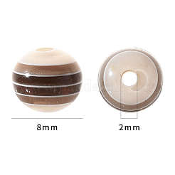 50Pcs Transparent Stripe Resin Beads&nbsp;RESI-YW0001-02A