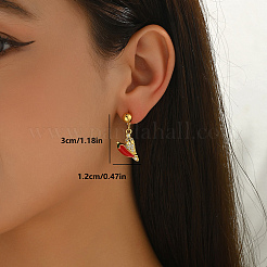 Stylish Brass Dangle Stud Earrings&nbsp;PA9879-4