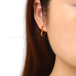 Heart Stainless Steel Hoop Earrings&nbsp;PW-WG7B21D-01