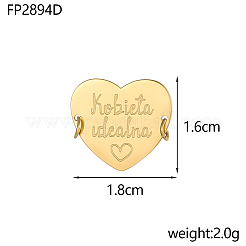 304 Stainless Steel Connector Charms&nbsp;SA-OY002-37G