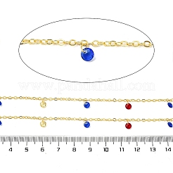 Brass Flat Round Cable Chains&nbsp;CHS-H112-11G
