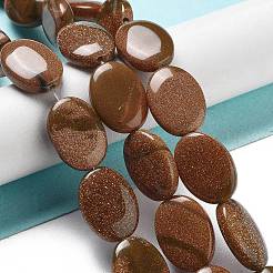 Synthetic Goldstone Beads Strands&nbsp;G-P528-M05-01