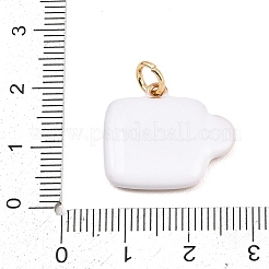 Brass Enamel Pendants&nbsp;ENAM-I087-03D