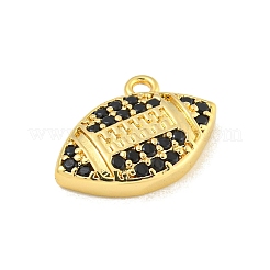 Rack Plating Brass Micro Pave Cubic Zirconia Pendants&nbsp;KK-P277-11G