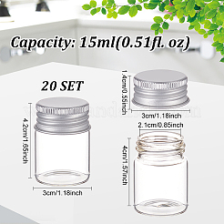Glass Empty Cosmetic Containers&nbsp;CON-WH0084-41B