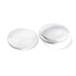 Transparent Glass Cabochons&nbsp;X-GGLA-R026-45mm