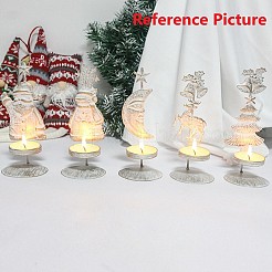 Iron Candle Holder for Christmas&nbsp;AJEW-B008-02