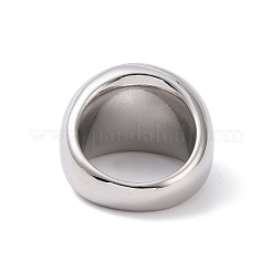 Non-Tarnish 304 Stainless Steel Chunky Dome Finger Ring for Men Women&nbsp;X-STAS-E168-09P