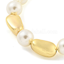 ABS Imitation Pearl Beaded Braclets&nbsp;BJEW-P322-18G