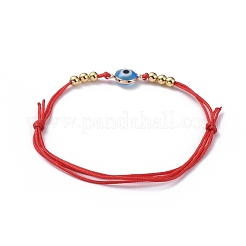 Adjustable Nylon Thread Braided Bead Bracelets&nbsp;BJEW-JB05034-01