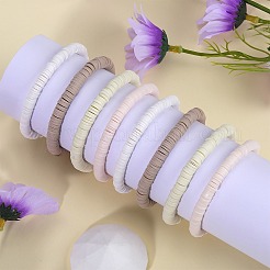 Polymer Clay Heishi Surfer Stretch Bracelets Set&nbsp;BJEW-SW00127