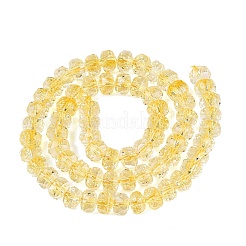 Crackle Transparent Glass Beads Strands&nbsp;GLAA-N068-03A-14