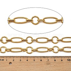 304 Stainless Steel Oval with Ring Link Chains&nbsp;CHS-G051-03G