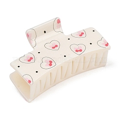 Plastic Printed Claw Hair Clips&nbsp;PHAR-K007-03B